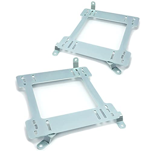 KUAFU Racing Coupe Seat Mount Bracket Compatible with 1992-1999 BMW E36 2 Door Silvery Steel Seat Mount Rail
