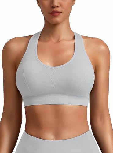 Image of MIRITY Women Racerback Sports Bras - High Impact Workout Gym Activewear Bra Pack of 7