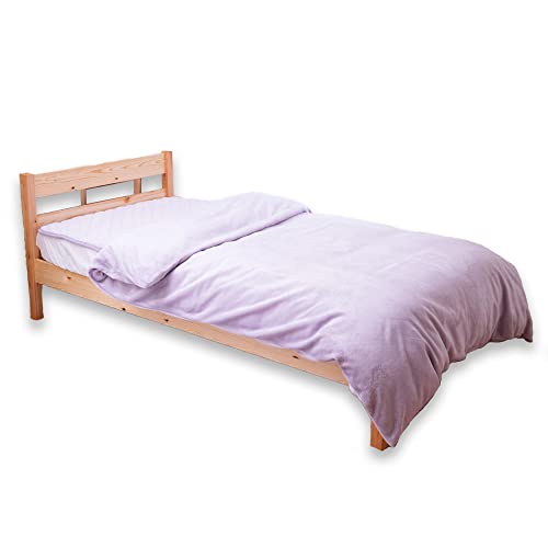 シルフィーズ 布団カバー あったか シングル 冬 毛布 フランネル おしゃれ ふわふわ パープル