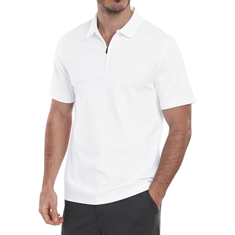 MoFiz Men's Stretch Golf Polo Shirt Cover