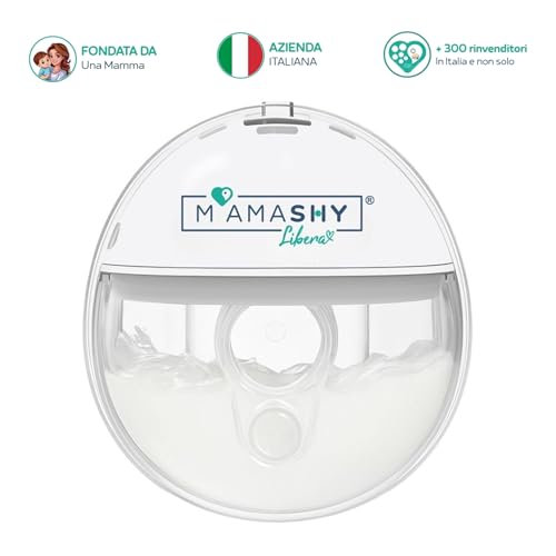 MAMASHY LIBERA Milchpumpe Elektrisch - Elektrische Milchpumpe Freihändig Tragbar Mit Fortgeschrittener Saugtechnologie, Leise und Ergonomisch, Für Alle Größen Geeignet, BPA-frei, Stillen Neugeborene