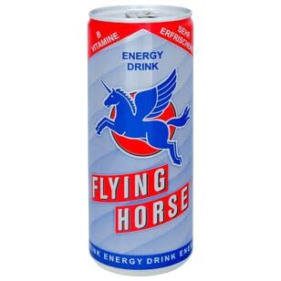 24 Dosen Flying Horse Energy Drink a 250 ml in Dose inc. 6,00€ EINWEG Pfand