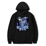 Photo Gallery tj-sheenbo felpa con cappuccio nera stampata con blocco blu anime, felpa unisex casual oversize pullover a maniche lunghe, nero-1, m Photo Gallery tj-sheenbo felpa con cappuccio nera stampata con blocco blu anime, felpa unisex casual oversize pullover a maniche lunghe, nero-1, m