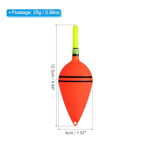 PATIKIL 1oz Lighted Fishing Slip Bobbers, 2 Pack EVA Light Up in Green Fishing Float for Night Fishing by PATIKIL - Image 2