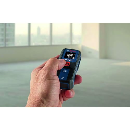 Image of BOSCH GLM100-23 100 Ft Blaze Laser Distance Measure, with 2 AA Batteries
