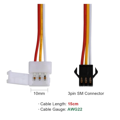 Cable conector de tira de luz LED: soluciona cortes y empalmes sin soldar en WS2812B 5