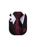 Mens Paisley Neckties YOHOWA Classic Silk Woven Western Dress Tie 3.35” Wedding Travel