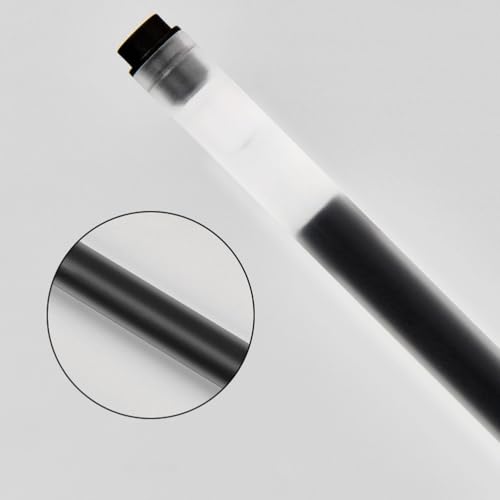 10 bolígrafos gel roller negro tinta líquida 0.5mm miniatura 4