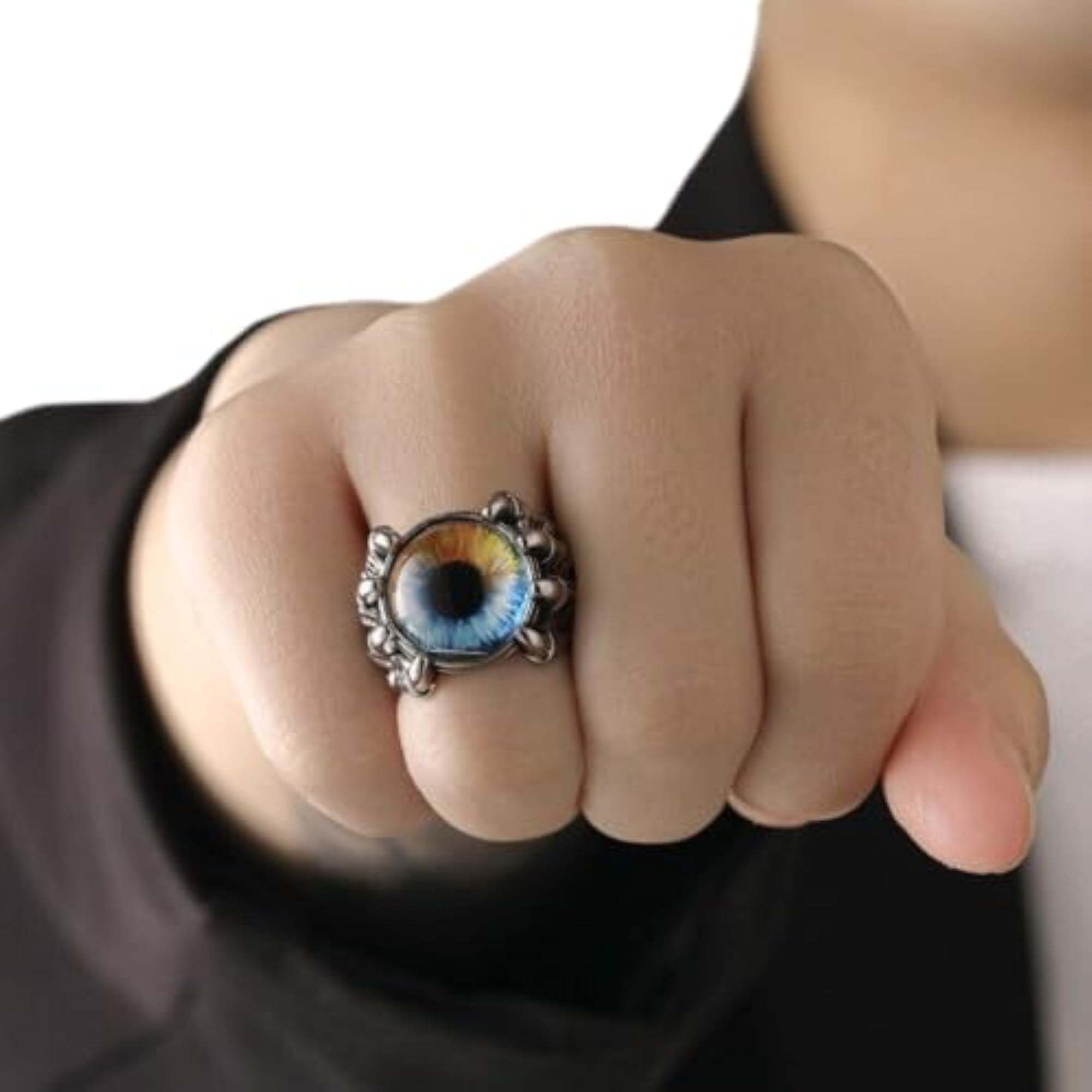 Dragon Eye Adjustable Ring, Unisex Design