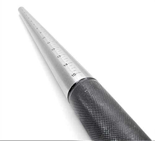Premium Steel Ring Mandrel Graduated 1-15 Marked Sizes Jewelry Sizing Tool Stick By Jts #TOP2