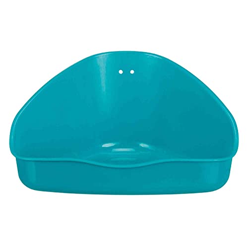 TRIXIE Ecktoilette für Nager - recycelt - diverse Farben - zufällige Auswahl - L 16 x H 7 x T 12/12 cm - 6254