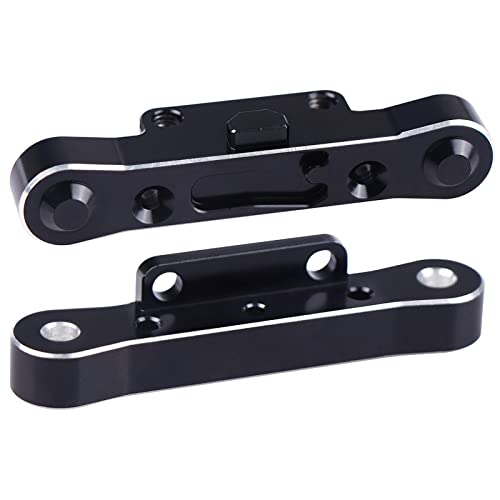 Image of 2-Pack Aluminum Suspension Arms Mounts(Rear Front & Rear Rear) for ARRMA RC 6S 1 /8 Typhon Kraton 1 /7 Limitless Felony Mojave Infraction Car (Black)