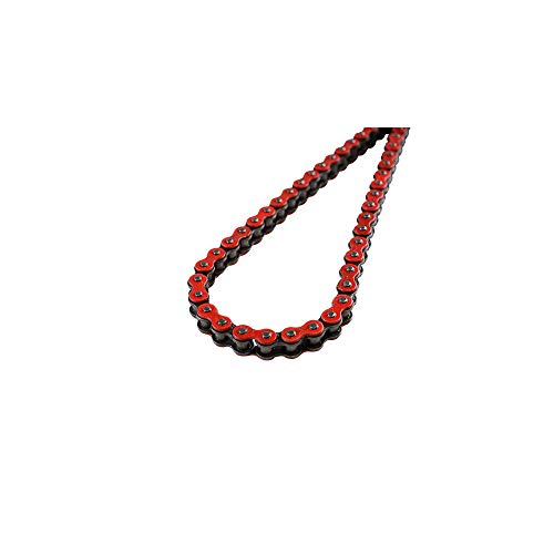 Cadena para motocicleta 420 Doppler roja de 134 m para transmisión de moto