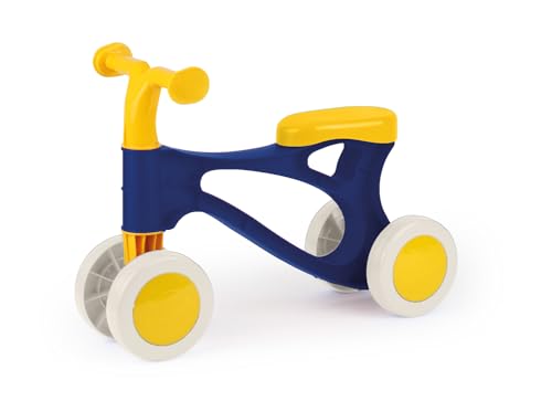 LENA® My First Scooter Azul-Amarillo – Patinete Infantil Desde 18 Meses, para Interior y Exterior, 48 cm, Ejes de Acero galvanizado de 6 mm, Certificado TÜV & GS, Made in Europe