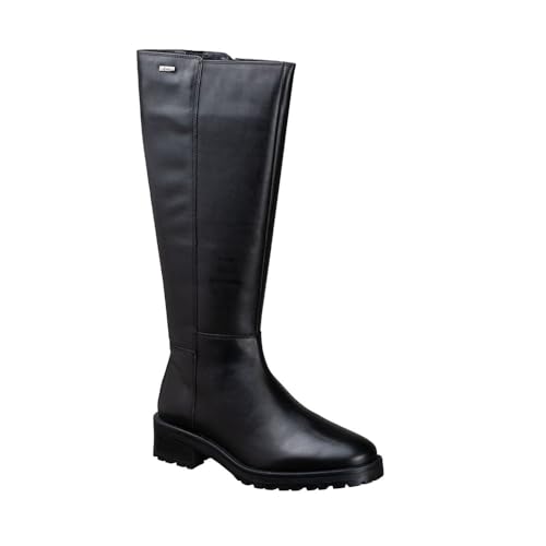 KangaROOS 883-11 Bota DE Piel TACÓN Plano Mujer Negro 38