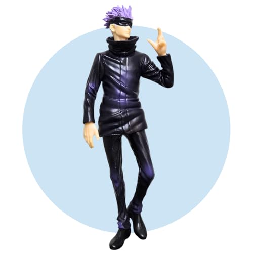 Image of Blue Aura Jujutsu Kaisen Gojo Action Figure Height -20cm Anime Figures | Gojo Eye Mask Standing