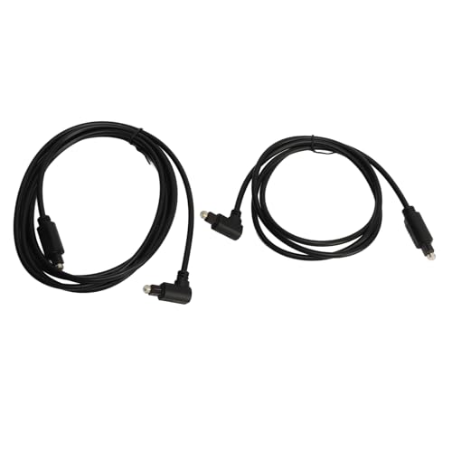 Câble Sonore Optique 90 ° Angle Droit 360 ° Câble Ic De Fibre Rotatif Pour Haut-parleur Barre Télévision Récepteur Av 3,3 Pieds Connectique numérique Haute Performance Transmission Stabilité Faible P