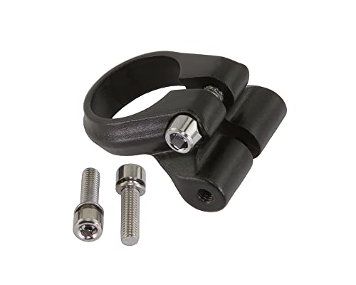 Lowrider Bike Alloy Seatpost Clamp Rear Rack Mount 28.6 mm Black.