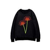 [BFLCWM] トレーナー メンズ 彼岸花 パーカー 長袖 トップス スウェット クルーネック 大きいサイズ カジュアル オシャレ 部屋着