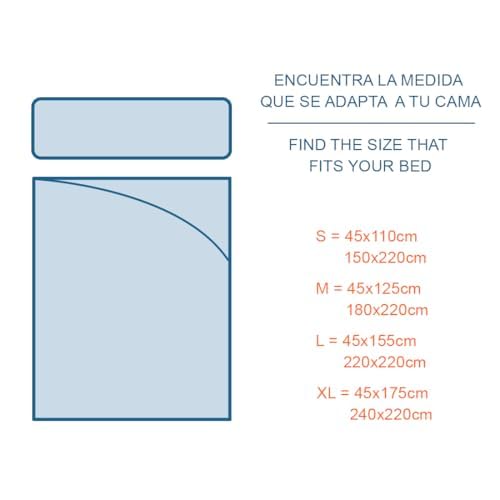Juego de Cama del R. Madrid Equipo de Fútbol (1 Funda de Edredón + 1 Funda de Almohada), Oficial Fútbol Madrid, Regalo R. Madrid, 50% Algodón y 50% Poliester, (L,135CM)