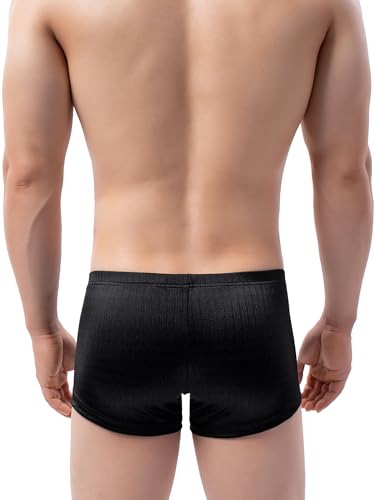 iKingsky Men's Bulge Boxer Briefs High Stretch Shorts Underwear Low Rise Trunk Under Panties for Men4