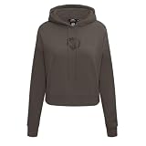 Pro Standard WOMENS NBA BOSTON CELTICS NEUTRAL CROPPED PULLOVER HOODIE DARK TAUPE XL