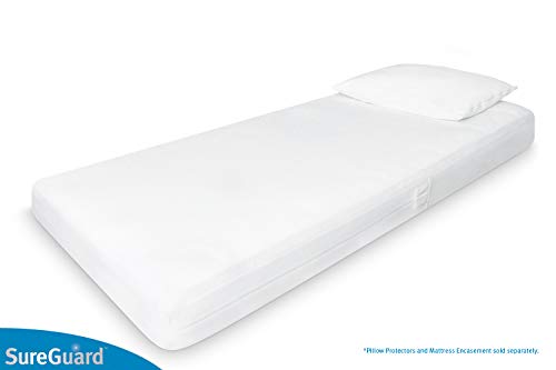 Image of Crib Size SureGuard Mattress Encasement - 100% Waterproof, Bed Bug Proof, Hypoallergenic - Premium Zippered Six-Sided Cover
