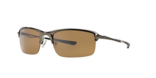 Oakley mens Wiretap OO4071-06 Iridium Polarized Sport Sunglasses