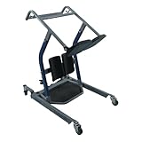 BestMove STA450 Standing Transfer Aid - 450lbs Capacity, Adjustable Base, Folding Seats, Dual Knee Pads, Non-Slip Foot Rest, Grab Bar, Side Support Strap Hooks, for Caregivers
