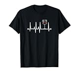Wine Heartbeat Wine Drinker Lover Tasting Gift Wine Glass T-Shirt Small