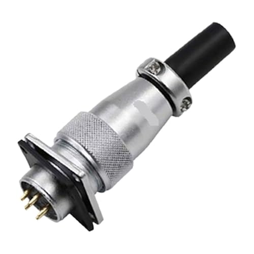Conector cuadrado aeronáutico WS24 con funda 3 núcleos