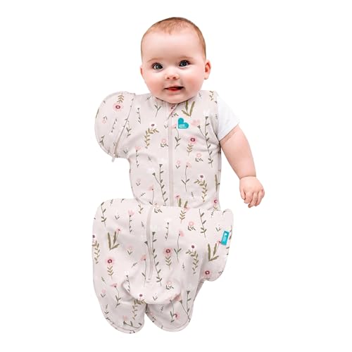 Image of Love to Dream Swaddle Up Transition Swaddle, 1.0 TOG, Patented Zip-Off Wings, Gently Help Baby Transition from Being Swaddled to Arms Free When Showing Signs of Rolling. 19-24 lbs, Mini Posy