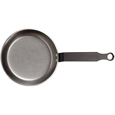 Vaello La Valenciana Polished Steel Pan, 22 cm, Silver Cover