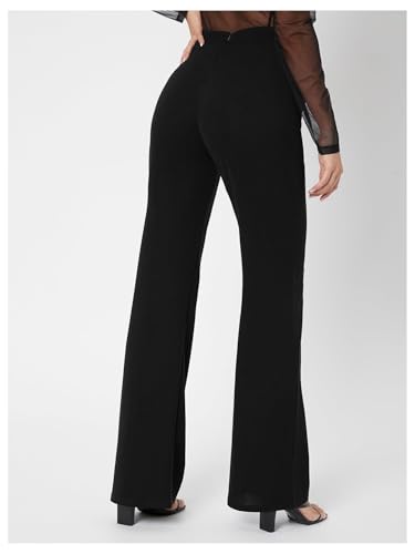 Women's Straight Leg Work Office Dress Pants High Waisted Elegant Business Trousers3