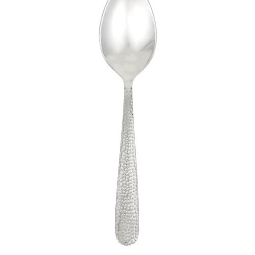Home Basics KT47535 4 Pieces Of Hammered Stainless Steel Flatware/Silverware For Dinner, Dessert, Salad, Appetizer – Home, Kitchen, Restaurant, Tea Spoon thumb #2