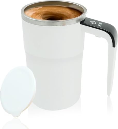 YAKINO �u�t�����x���聕�����~���v �|�[�^�u����p�J�b�v �[�d�� 380ml��e�� �d���h�a �������C�h�a�J�b�v ������������ ���� �R�[�q�[ �����̕��~���N �R�R 360°���ڂ�Ȃ� 304�X�e�����X �W�t�� (�z���C�g)