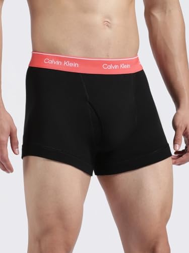 Image of White Solid Mid Rise Trunks - Pack of 3
