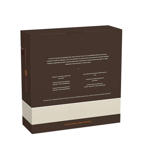 Woodford Reserve Kentucky Straight Bourbon Whiskey 70cl – Special pack con un bicchiere. Whiskey dal gusto morbido e ricco 43,2% vol. - 2