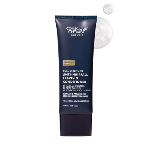 Image of Conscious Chemist Full Strength Anti-Hairfall Leave in Conditioner | With Rosemary Oil & Ceramides | Deep Conditioning, Strengthens Hair & Reduces Frizz | StrandBoost️ Technology | For All Hair Types | Women & Men | 100ml