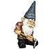 Design Toscano QM24337001 Garden Gnome Statue - Bulldoze The Dirty Hoe - Outdoor Garden Gnomes - Funny Lawn Gnome Statues,Multicolored