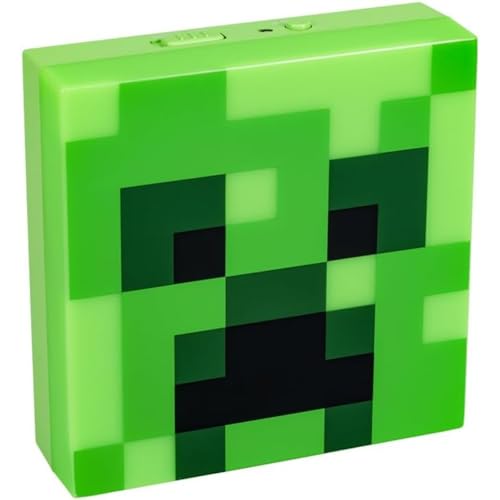 Paladone Minecraft Creeper - Luz nocturna, función de sensor nocturno, portátil, parte trasera adhesiva para colocación en pared, regalo oficial y decoración de dormitorio para fanáticos de Minecraft