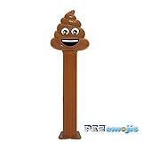 Pez Poop Emoji Candy Dispenser with 3 candy rolls