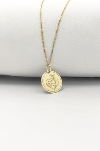 Collier en argent sterling 925 avec pendentif dauphins et breloque plage