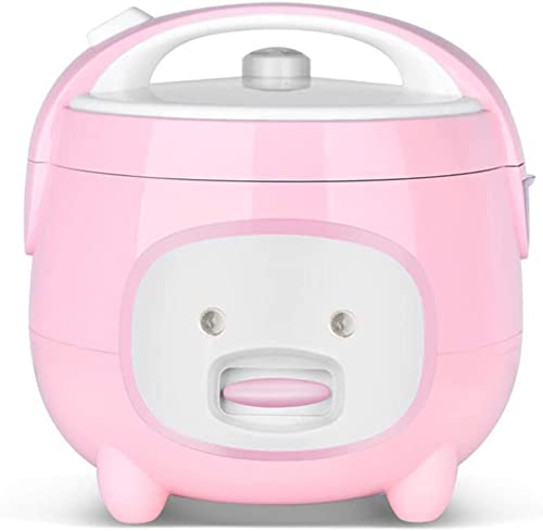 LEgdor Mini Cuociriso (2 L | 400 W) Cuociriso Multifunzionale Pentola Interna Antiaderente Protezione Dalle Alte Temperature Adatto Per 2-3 Persone,Rosa,Rosa