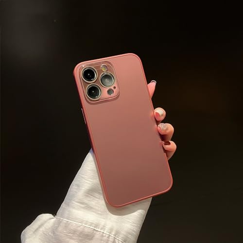 Housse de protection caméra iPhone 15 Pro Max coque antichoc hybride mate rose