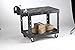 Rubbermaid Commercial Products 2-Shelf Utility/Service Cart, Medium, Flat Shelves, Ergonomic Handle, 500 lbs. Capacity, Ideal for Warehouse/Garage/Cleaning/Manufacturing
