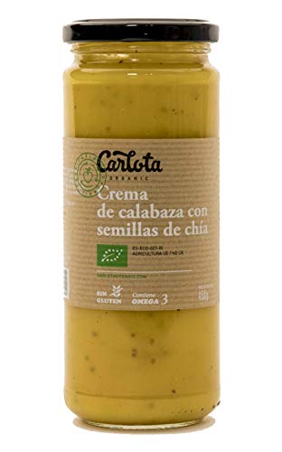 Crema De Calabaza Y Semilla De Chia | Bio | Carlota Organic | 450 Gr | Pack 2
