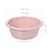 ULTECHNOVO 2 Pack Round Plastic Wash Basin, Portable Dish Tub Dishpan Stackable Camping Dishpan, Multipurpose Washtub for Face Cleansing Dish Wash Vegetable Fruit Wash Home Use(Size, Pink)