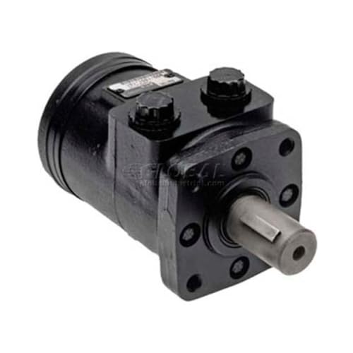 Buyers Products CM082P Hydraulic Motor, 2 Bolt Mount Type, 0.25" Shaft Keyway, 1" Round Shaft, 1/2" NPT Port, 23.7 CIR Displacement