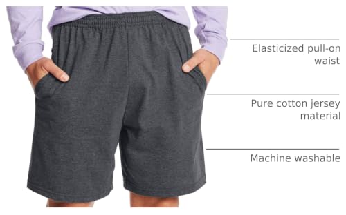 Image of Hanes Men's Shorts, Essentials Short with Pockets, Gym Shorts for Men, Men's Athletic Shorts, 7.5 inch